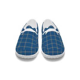 ScotsTee Shop Scottish McRae of America Ancient Tartan Plaid Canvas Loafer Shoes