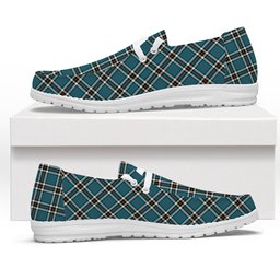 ScotsTee Shop Scottish McTavish Dress Ancient Tartan Plaid Canvas Loafer Shoes
