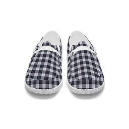ScotsTee Shop Scottish McRae Dress Modern Tartan Plaid Canvas Loafer Shoes