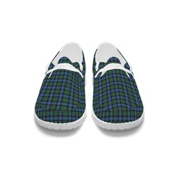 ScotsTee Shop Scottish McRae Hunting Ancient Tartan Plaid Canvas Loafer Shoes