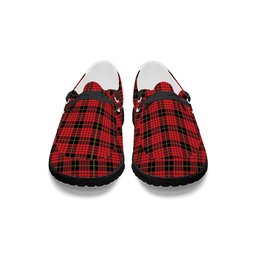 ScotsTee Shop Scottish McSwan Modern Tartan Plaid Canvas Loafer Shoes