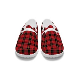 ScotsTee Shop Scottish McSwan Modern Tartan Plaid Canvas Loafer Shoes