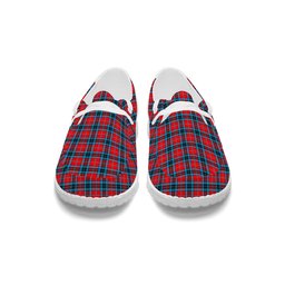 ScotsTee Shop Scottish McTavish Modern Tartan Plaid Canvas Loafer Shoes