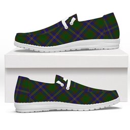 ScotsTee Shop Scottish Strang of Balkaskie Tartan Plaid Canvas Loafer Shoes