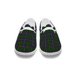 ScotsTee Shop Scottish Strang of Balkaskie Tartan Plaid Canvas Loafer Shoes