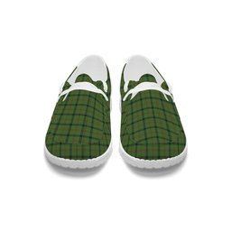 ScotsTee Shop Scottish Strachan Hunting Tartan Plaid Canvas Loafer Shoes
