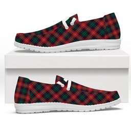 ScotsTee Shop Scottish Rattray of Lude Modern Tartan Plaid Canvas Loafer Shoes