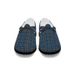 ScotsTee Shop Scottish Thompson Dress Blue Tartan Plaid Canvas Loafer Shoes