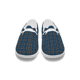 ScotsTee Shop Scottish Thompson Dress Blue Tartan Plaid Canvas Loafer Shoes