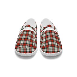ScotsTee Shop Scottish Rose Dress Ancient Tartan Plaid Canvas Loafer Shoes