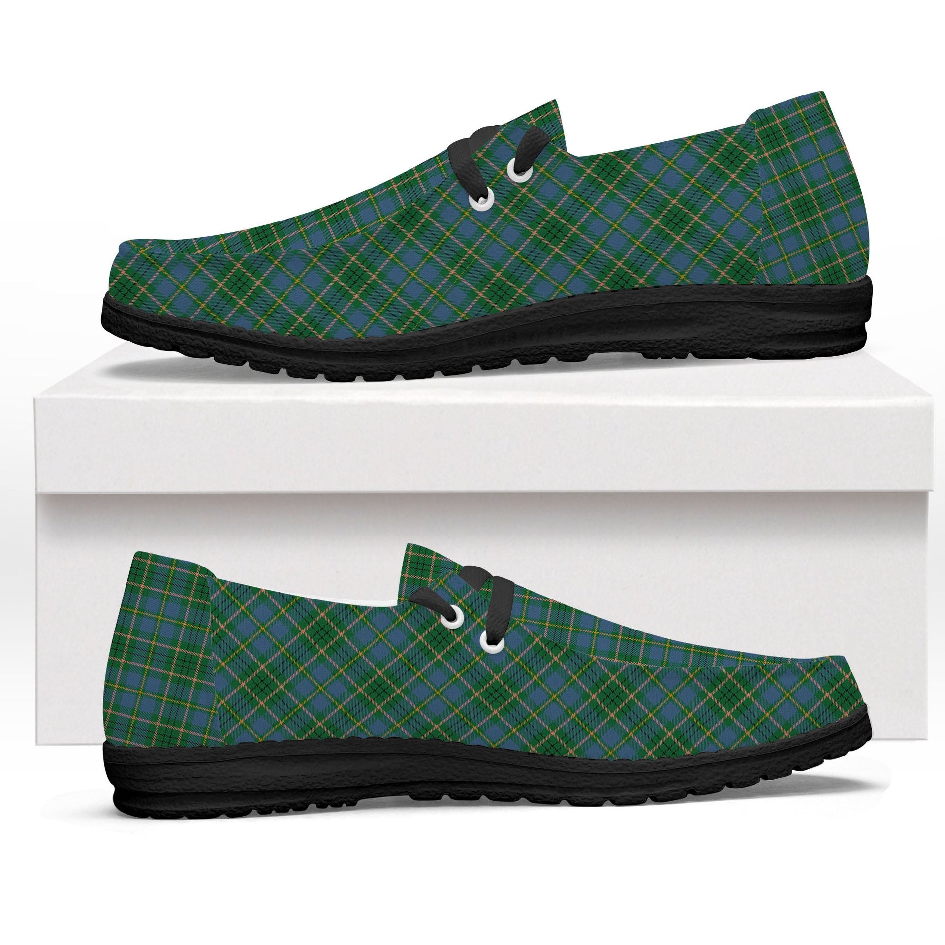 ScotsTee Shop Scottish Tailyour Ancient Tartan Plaid Canvas Loafer Shoes