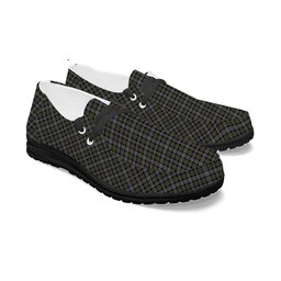 ScotsTee Shop Scottish Robertson Hunting #2 Ancient Tartan Plaid Canvas Loafer Shoes