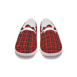 ScotsTee Shop Scottish Stewart Stuart of Bute Tartan Plaid Canvas Loafer Shoes