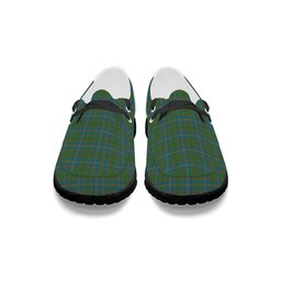 ScotsTee Shop Scottish Strang of Balkaskie Ancient Tartan Plaid Canvas Loafer Shoes