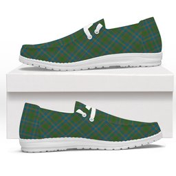 ScotsTee Shop Scottish Strang of Balkaskie Ancient Tartan Plaid Canvas Loafer Shoes