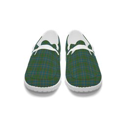 ScotsTee Shop Scottish Strang of Balkaskie Ancient Tartan Plaid Canvas Loafer Shoes