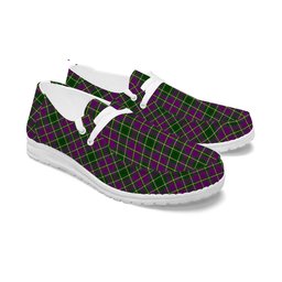 ScotsTee Shop Scottish Tailyour Tartan Plaid Canvas Loafer Shoes