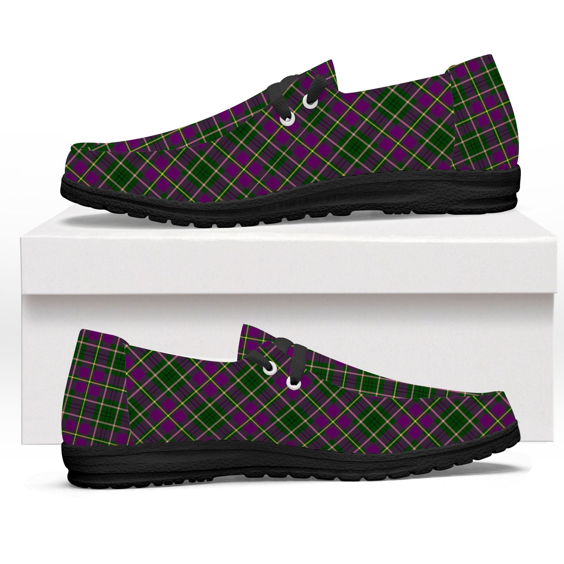 ScotsTee Shop Scottish Tailyour Tartan Plaid Canvas Loafer Shoes