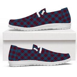 ScotsTee Shop Scottish Reagan Tartan Plaid Canvas Loafer Shoes