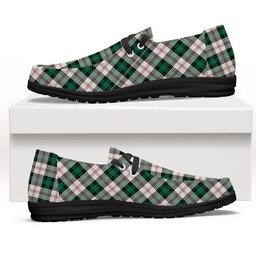 ScotsTee Shop Scottish Ross Arisaid Modern Tartan Plaid Canvas Loafer Shoes