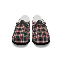 ScotsTee Shop Scottish Robertson Dress Modern Tartan Plaid Canvas Loafer Shoes