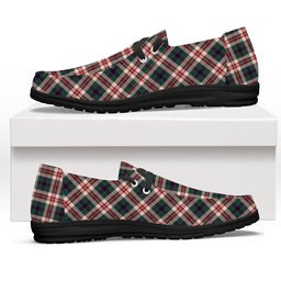 ScotsTee Shop Scottish Robertson Dress Modern Tartan Plaid Canvas Loafer Shoes