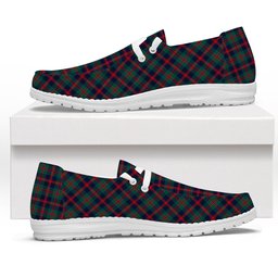 ScotsTee Shop Scottish Robertson of Struan Modern Tartan Plaid Canvas Loafer Shoes