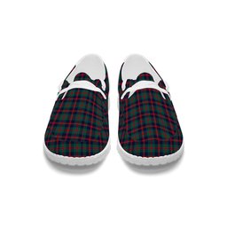 ScotsTee Shop Scottish Robertson of Struan Modern Tartan Plaid Canvas Loafer Shoes