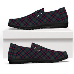 ScotsTee Shop Scottish Robertson of Struan Modern Tartan Plaid Canvas Loafer Shoes