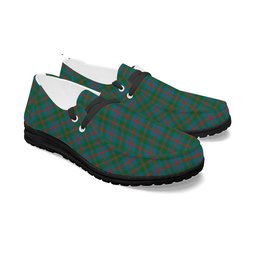 ScotsTee Shop Scottish Robertson of Struan Ancient Tartan Plaid Canvas Loafer Shoes