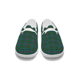 ScotsTee Shop Scottish Robertson of Struan Ancient Tartan Plaid Canvas Loafer Shoes