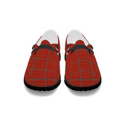ScotsTee Shop Scottish Ross David Modern Tartan Plaid Canvas Loafer Shoes