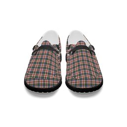ScotsTee Shop Scottish Robertson Dress #2 Ancient Tartan Plaid Canvas Loafer Shoes