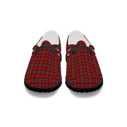 ScotsTee Shop Scottish Stuart of Bute Tartan Plaid Canvas Loafer Shoes