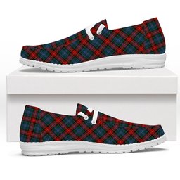 ScotsTee Shop Scottish Teall of Teallach Tartan Plaid Canvas Loafer Shoes