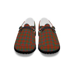 ScotsTee Shop Scottish Robertson 1819 Ancient Tartan Plaid Canvas Loafer Shoes
