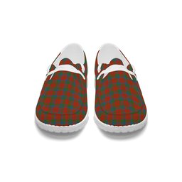 ScotsTee Shop Scottish Robertson 1819 Ancient Tartan Plaid Canvas Loafer Shoes