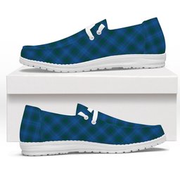 ScotsTee Shop Scottish Sutherland Hunting Modern Tartan Plaid Canvas Loafer Shoes