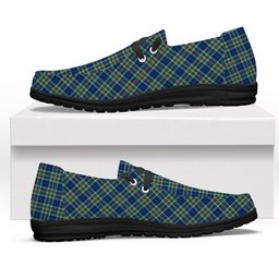 ScotsTee Shop Scottish Reid (Mill City) Modern Clan Tartan Plaid Canvas Loafer Shoes