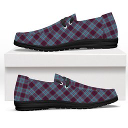 ScotsTee Shop Scottish Royal Canadian Air Force Modern Tartan Plaid Canvas Loafer Shoes