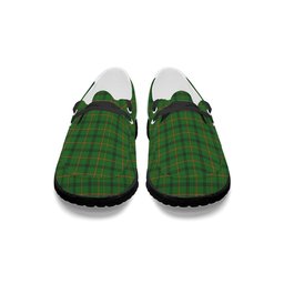 ScotsTee Shop Scottish Strachan Hunting Modern Tartan Plaid Canvas Loafer Shoes