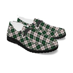ScotsTee Shop Scottish Ross Arisaid Ancient Tartan Plaid Canvas Loafer Shoes