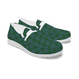 ScotsTee Shop Scottish Taylor Ancient Tartan Plaid Canvas Loafer Shoes