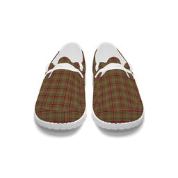 ScotsTee Shop Scottish Sutherland of Duffus Tartan Plaid Canvas Loafer Shoes