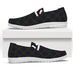 ScotsTee Shop Scottish Robertson Struan Tartan Plaid Canvas Loafer Shoes