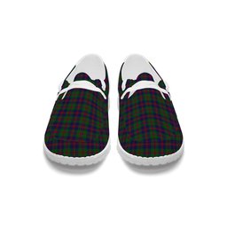 ScotsTee Shop Scottish Robertson Struan Tartan Plaid Canvas Loafer Shoes