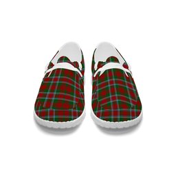 ScotsTee Shop Scottish Menzies 2 Tartan Plaid Canvas Loafer Shoes