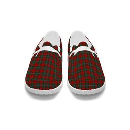 ScotsTee Shop Scottish Moray of Abercairney Tartan Plaid Canvas Loafer Shoes
