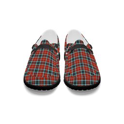 ScotsTee Shop Scottish McTavish Ancient Tartan Plaid Canvas Loafer Shoes