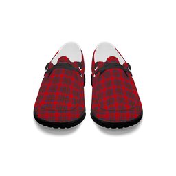 ScotsTee Shop Scottish Moffat District Modern Tartan Plaid Canvas Loafer Shoes